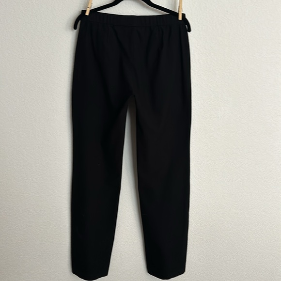 Eileen Fisher classic black elastic waist slacks XS/TP - Picture 7 of 9